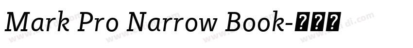 Mark Pro Narrow Book字体转换